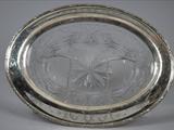 Antique Silver And Crystal Centerpiece Bowl