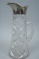 Sterling Silver And Cut Crystal Pitcher