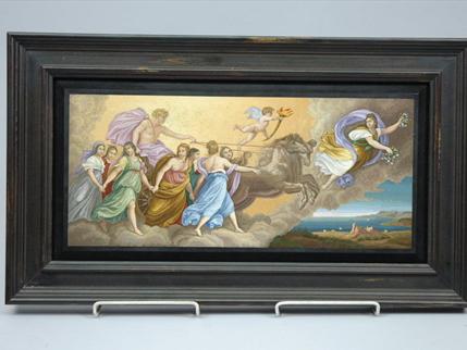 Micro Mosaic Plaque Mythology Scene