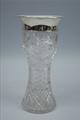 Antique Silver Mounted Crystal Vase
