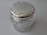 Sterling and Crystal Biscuit Box by Dominick Haff