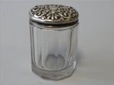 Sterling Silver Rouge Jar Art Nouveau