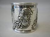 Tiffany Sterling Silver Napkin Ring Cherubs