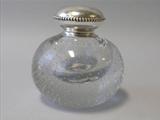 Pairpoint Crystal & Sterling Silver Inkwell