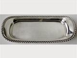 An old Sheffield plate snuffer tray
