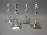 4 American Sterling Candlesticks