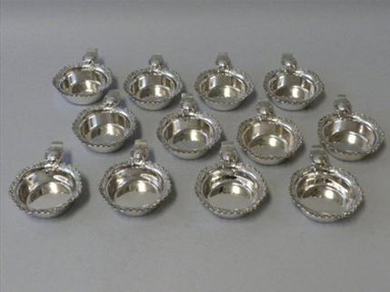 12 Silver Terrapin Dishes