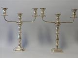 Pair Of Gorham Silver Candelabra