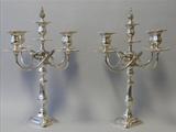 Sterling Silver Lord Robert Pattern Candelabra