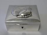 Sterling Silver Box Figural Bird