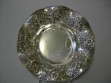 Antique Repousse Sterling Silver Dish