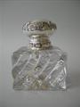 Antique Crystal & Sterling Inkwell