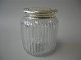 American Sterling And Cut Glass Jar