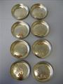 Gorham Mixed Metals 8 Nut Dishes Sterling Silver