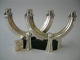 Italian Art Deco Silver Candelabrum