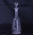 Armorial glass decanter