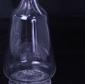 Armorial glass decanter