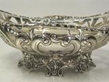Oval, Pierced, Antique Sterling Silver Basket