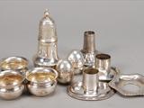 A collection of small silver