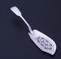 A William IV sterling silver fiddle pattern fish slice