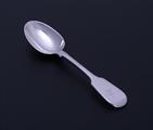 A George III fiddle and thread pattern sterling silver teaspoon
