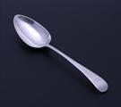 A George III sterling silver Old English pattern table spoon