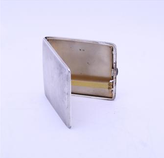 A George V sterling silver cigarette case