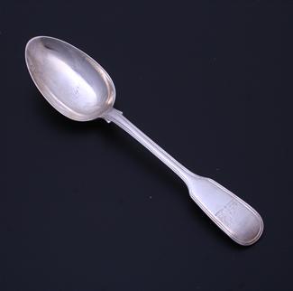 A Victorian sterling silver table spoon