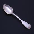 A Victorian sterling silver table spoon