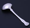 A George III Scottish sterling silver sauce ladle