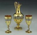 Ewer and Two Goblets