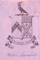 A 19th century Learmonth bookplate