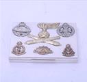 TIFFANY: Rare mixed metal and sterling silver Regimental box