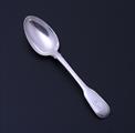 A George IV sterling silver dessert spoon