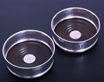 A pair of Edwardian electroplated bottle coasters