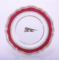 A Chamberlain Worcester armorial plate