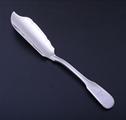 A William IV silver fiddle and thread pattern butter knife