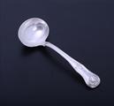 A George IV sterling silver King's pattern sauce ladle