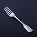 A Regency sterling silver fiddle pattern table fork