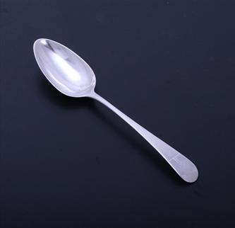A George III sterling silver Old English pattern table spoon