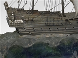 Magnificent continental silver ship centrepiece