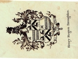 An early 20th century armorial bookplate