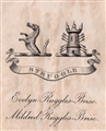 An early 20th century crest bookplate