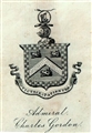 An early 19th century framed armorial bookplate