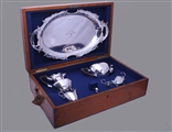 Five piece Victorian sterling silver tea and coffee service