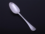 A George II Hanoverian pattern sterling silver table spoon