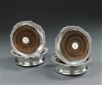 A set of four George III silver Wine Coasters