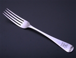 A George IV Old English pattern sterling silver dessert fork