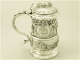 Sterling Silver Quart Tankard - Antique George III