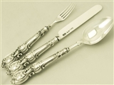 Sterling Silver Christening Set - Antique Victorian